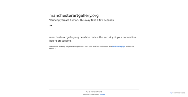 Security scan screenshot of https://manchesterartgallery.org/