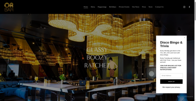 Security scan screenshot of https://www.theorbar.com/