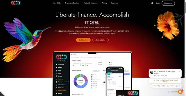Security scan screenshot of https://soldo.com