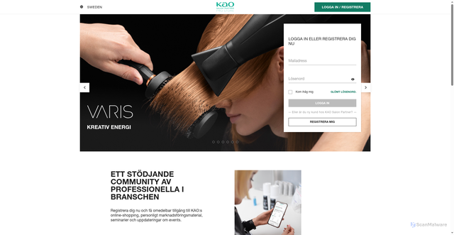 Security scan screenshot of https://kaosalonpartner.se