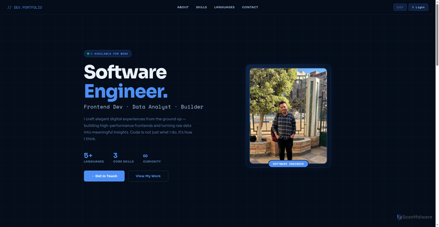 Security scan screenshot of https://mahmoudportfolio-x9sqyp23yw.edgeone.app/