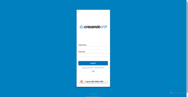 Security scan screenshot of https://portal.crexendovip.com