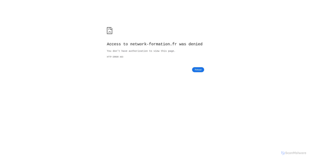 Security scan screenshot of https://network-formation.fr/que-puedo-ver