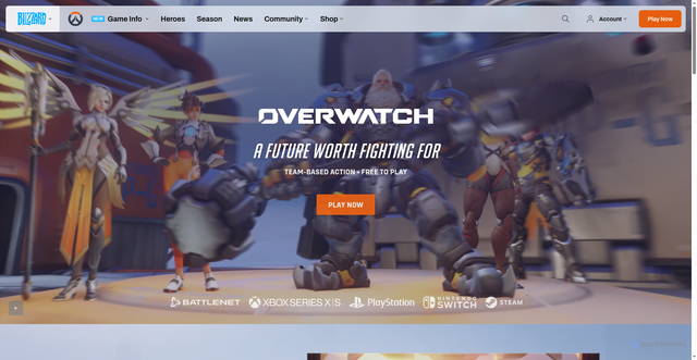 Security scan screenshot of https://overwatch.blizzard.com/