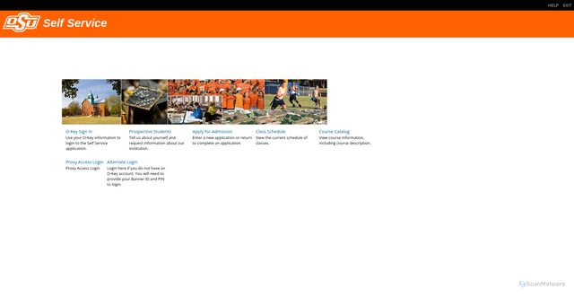 Security scan screenshot of https://ssb.okstate.edu