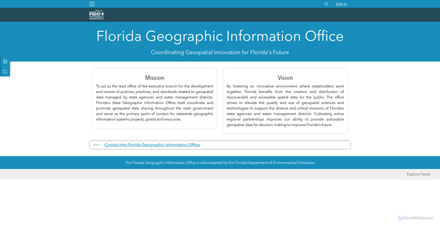 Security scan screenshot of https://www.floridagio.gov/