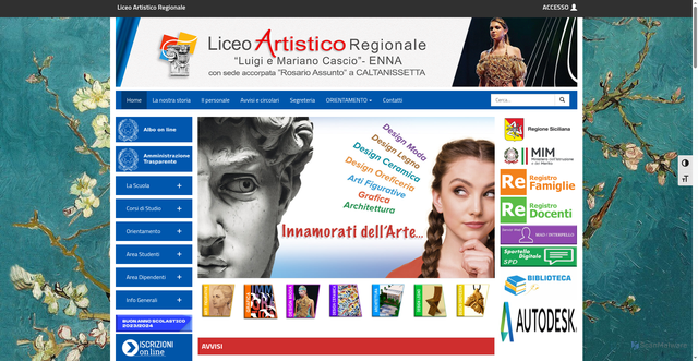 Security scan screenshot of https://liceoartisticoenna.edu.it/