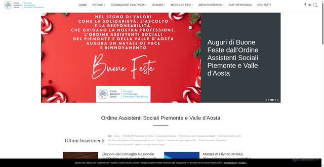 Security scan screenshot of https://www.oaspiemonte.org/