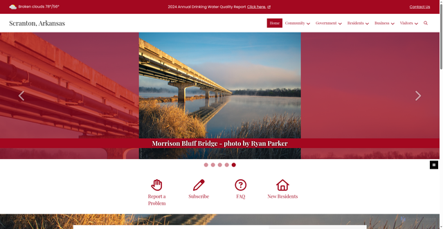 Security scan screenshot of https://scrantonar.gov/
