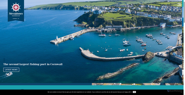 Security scan screenshot of https://www.mevagisseyharbour.co.uk/
