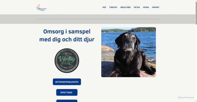 Security scan screenshot of https://skargardsveterinarenvaxholm.se