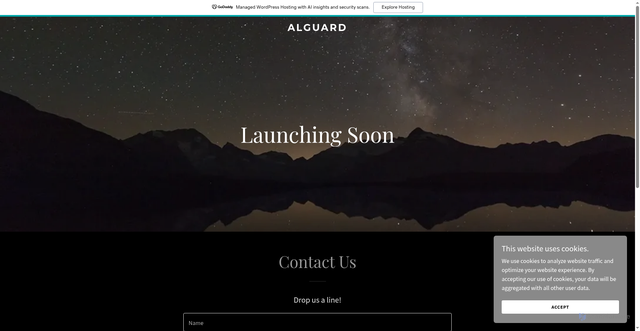 Security scan screenshot of https://alguard.xyz/