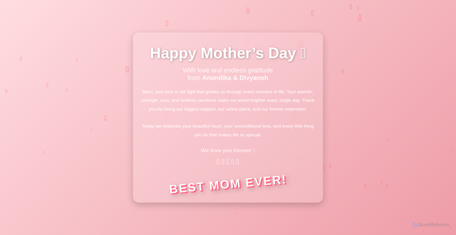 Security scan screenshot of https://mothersdaywish-zhhkey8m0v.edgeone.app/