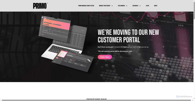 Security scan screenshot of https://heyprimo.com