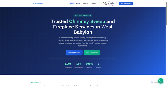 Security scan screenshot of https://trusted-chimney-services-west-babylon-x7uoaprlva.edgeone.app/