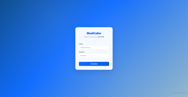 Security scan screenshot of http://medicaller-dashboard.pages.dev/
