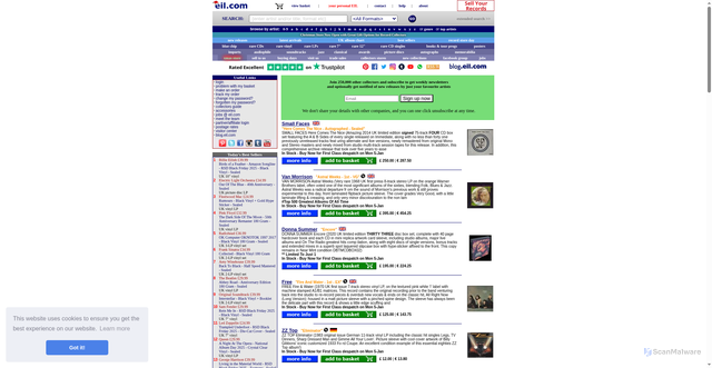 Security scan screenshot of https://eil.com