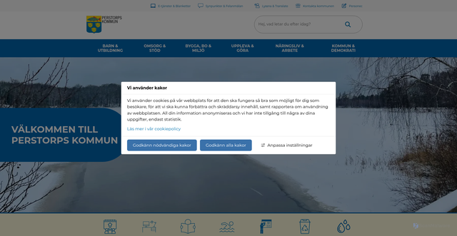 Security scan screenshot of https://www.perstorp.se/