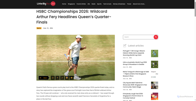 Security scan screenshot of https://littlebigreddot.com/hsbc-championships-2026-wildcard-arthur-fery-headlines-queens-quarter-finals/