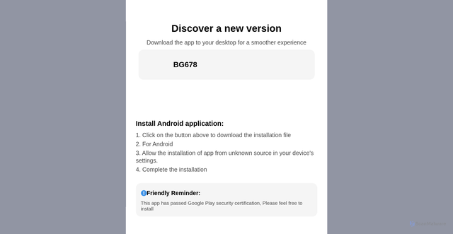 Security scan screenshot of https://www.bg678zcv.com/
