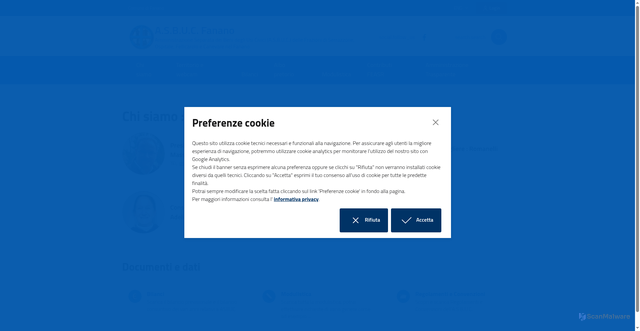 Security scan screenshot of https://www.usicivicifanano.it