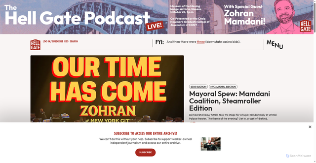 Security scan screenshot of https://hellgatenyc.com/the-mamdani-coalition-steamroller/