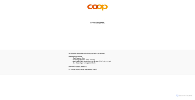 Security scan screenshot of https://supercard.ch