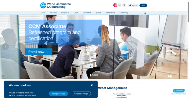 Security scan screenshot of https://worldcc.com
