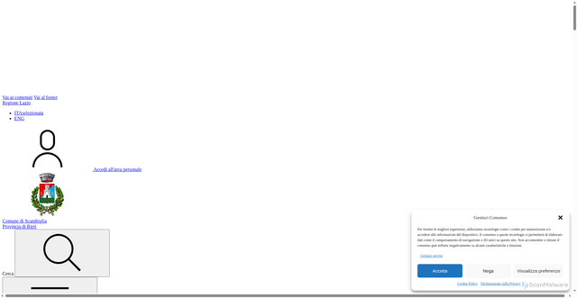 Security scan screenshot of https://comune.scandriglia.ri.it/