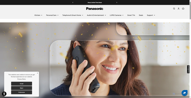 Security scan screenshot of https://shop.panasonic.com