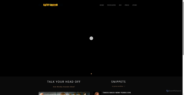 Security scan screenshot of https://www.kathygriffin.net/