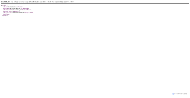 Security scan screenshot of https://vivintclips.s3.de2eae4e.storjapi.io