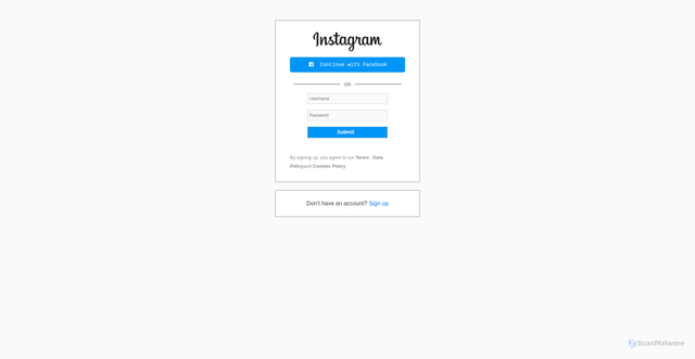 Security scan screenshot of http://instagram-fe.vercel.app/