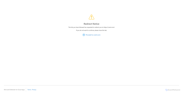 Security scan screenshot of https://cvent.com.mcas.ms