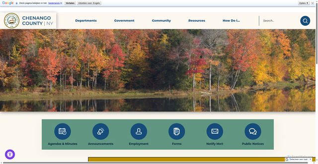 Security scan screenshot of https://www.chenangocountyny.gov/