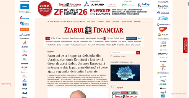 Security scan screenshot of https://www.zf.ro