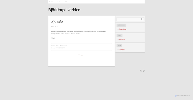 Security scan screenshot of https://bjorktorp.se