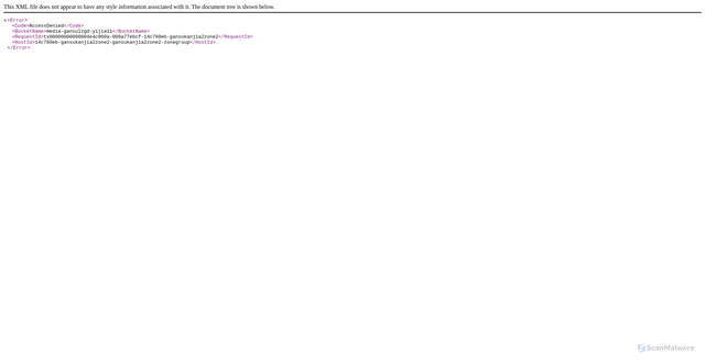 Security scan screenshot of https://media-gansulzgd-yijia11.gs3oss.ctyunxs.cn