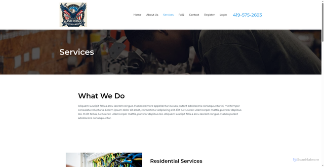 Security scan screenshot of https://promastercraft.com/?p=1400