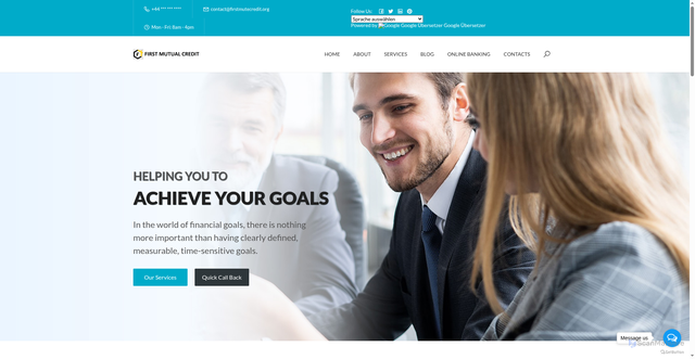 Security scan screenshot of https://firstsmutecredit.org/