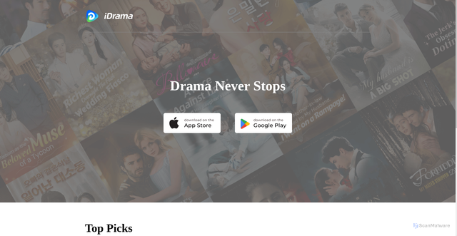 Security scan screenshot of https://idrama.video