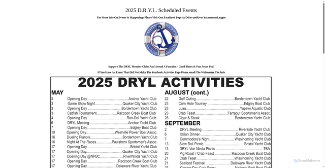 Security scan screenshot of https://dryl.org/2011/Events/dryl_2011_scheduled_events.htm