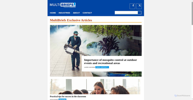 Security scan screenshot of https://multibriefs.com