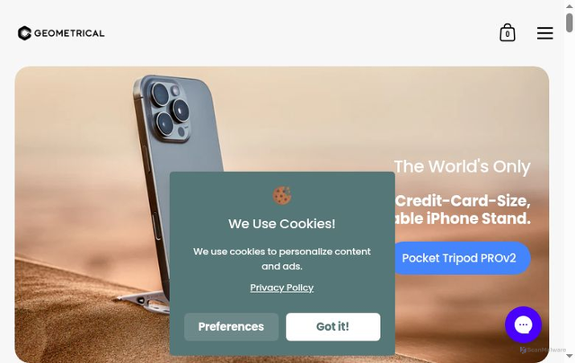 Security scan screenshot of https://geometrical-inc.com/