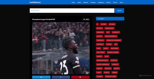 Security scan screenshot of https://batchfork.com/champions-league-football-gif-35/
