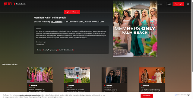 Security scan screenshot of https://media.netflix.com/it/only-on-netflix/81915922