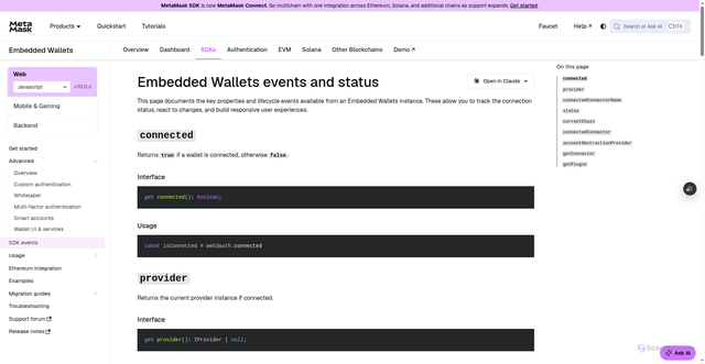 Security scan screenshot of http://metamask-docs-4q672pqsp-consensys-ddffed67.vercel.app/embedded-wallets/sdk/js/events/