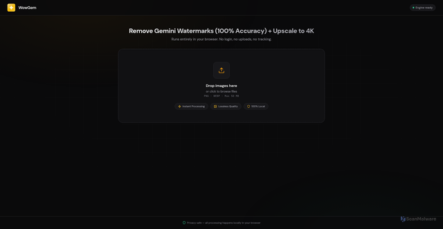 Security scan screenshot of http://wowgem-app.pages.dev/