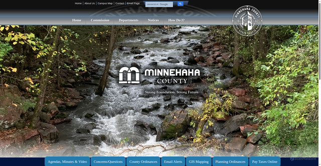 Security scan screenshot of https://minnehahacounty.gov/