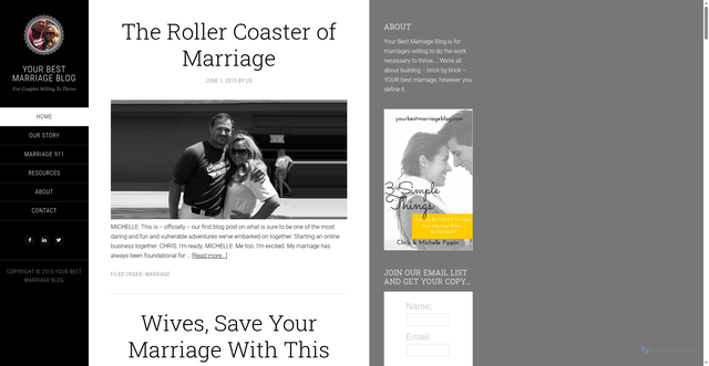Security scan screenshot of https://www.yourbestmarriageblog.com